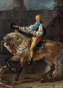 Equestrian portrait of Stanislaw Kostka Potocki, Jacques-Louis David